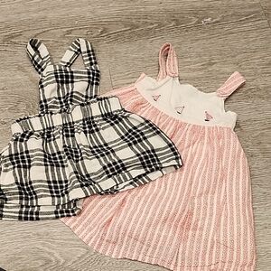 Charming Kids Dress Set with Pink and Black Patterns